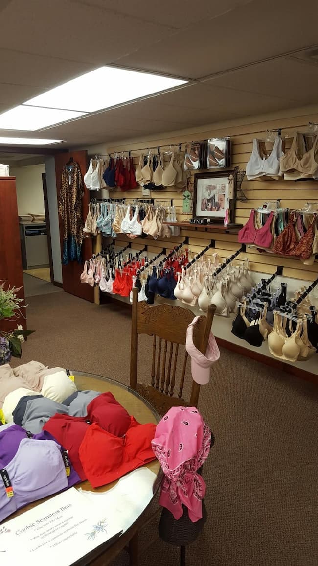 The Lady's Boutique fitting space at Okuley's Pharmacy